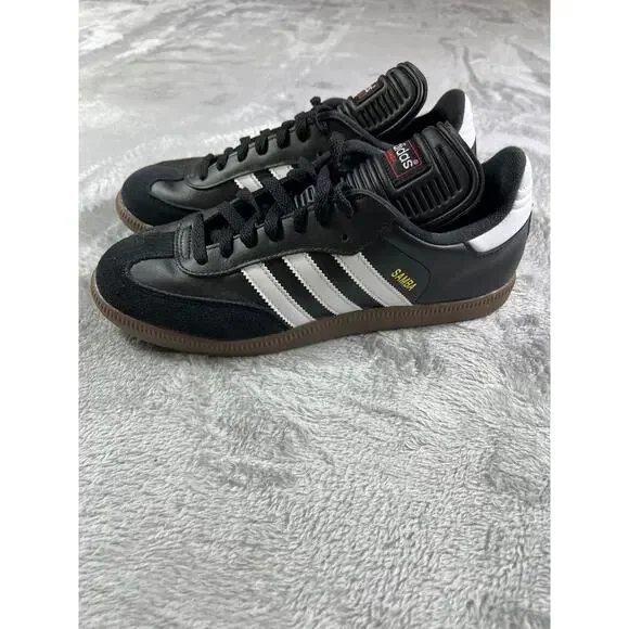 Adidas Samba Classic Black White Gum Sole Men’s 8.5 Athletic Shoes